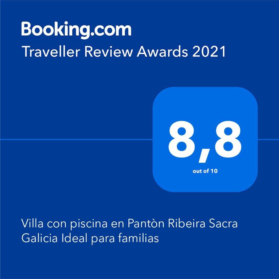 Villa Con Piscina En Panton Ribeira Sacra Galicia Ideal Para Familias Eksteriør bilde
